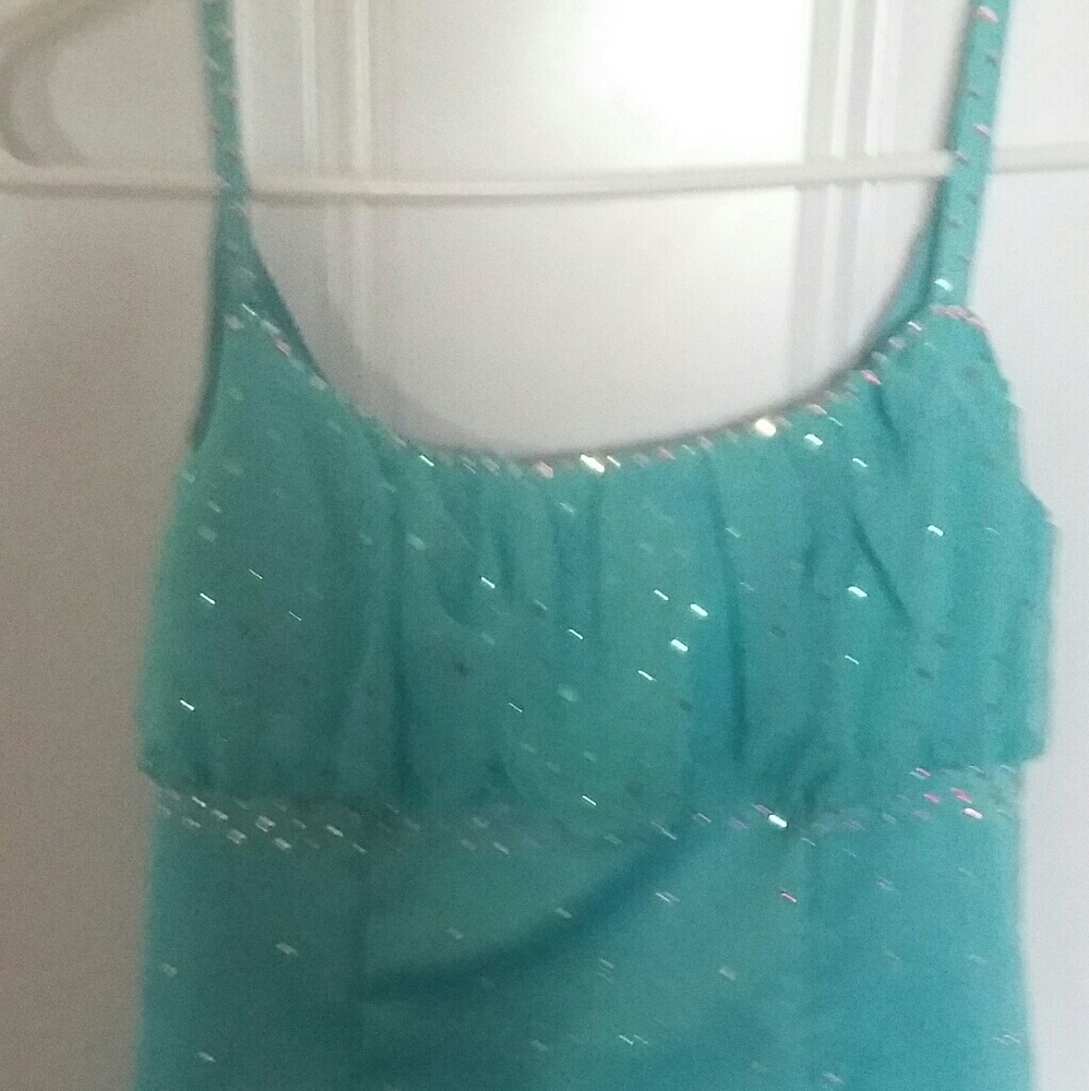 Aqua mermaid gown